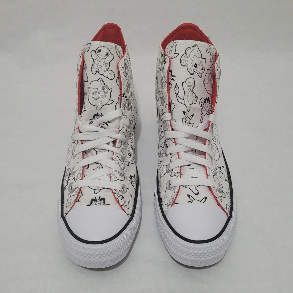 Converse Chuck Taylor All Star Pokémon Poke Ball High Top Sneakers - Picture 2 of 16